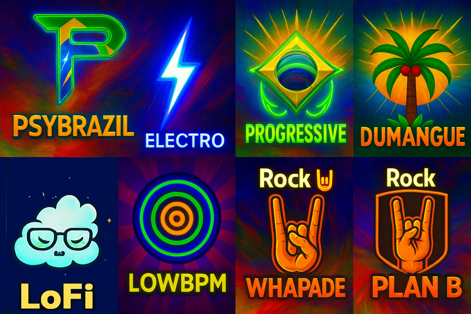 PsyBrazil station collage